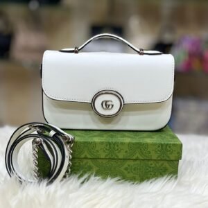 Gucci Petite GG Mini Shoulder Bag For women (White) | AlmaBagz