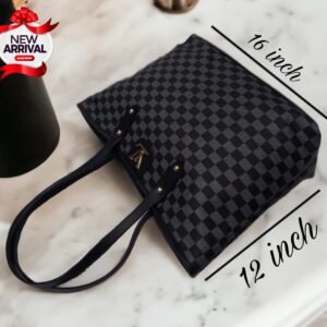 Louis Vuitton Big Size Tote Bag - Stylish Women's Shoulder Bag (Black) | AlmaBagz