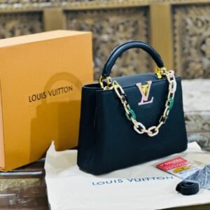 Louis Vuitton Capucines - Luxury Women's Bag (Black /Gold) 1 | AlmaBagz