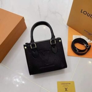 Louis Vuitton On the Go Women's Bag – Timeless Luxury and Versatility (Black) | AlmaBagz