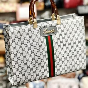 GUCCI Branded Women’s Bag - A Masterpiece of Style and Elegance (Grey/White) | AlmaBagz