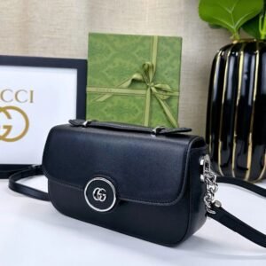GUCCI Petite GG Mini Shoulder Bag (Black) | AlmaBagz