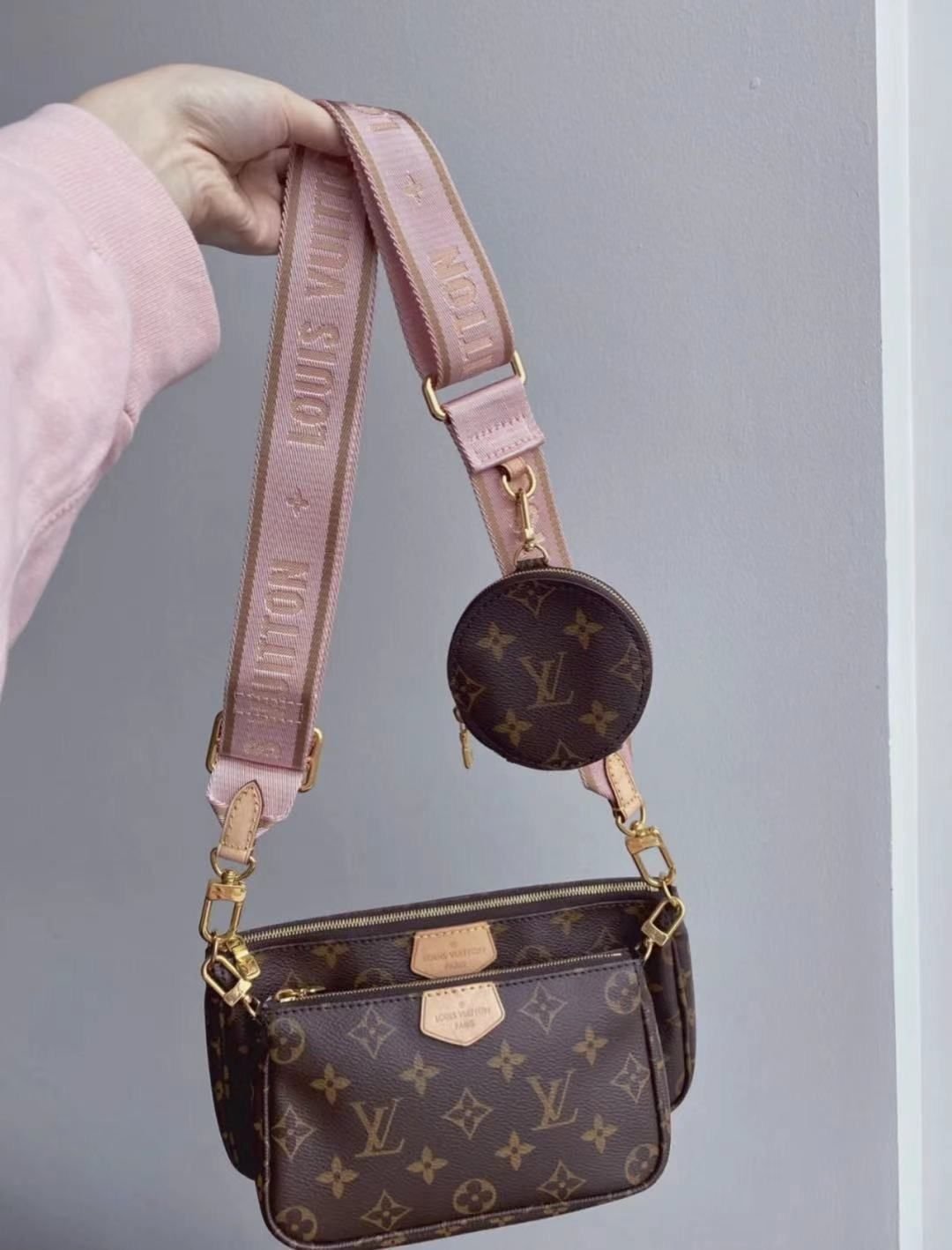 Louis Vuitton Pochette 3-Piece Set with Brand Zipper, Tag, Card, Invoice & Box | AlmaBagz