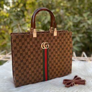 Gucci Handbag with Long Belt – Premium Women’s Accessory (brown 2) | AlmaBagz