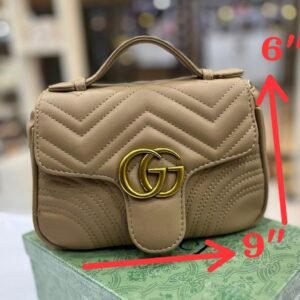 GUCCI GG Marmont Mini Top Handle Sling Bag (brown 1) | AlmaBagz