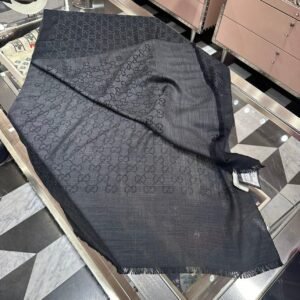 Gucci long scarf black | AlmaBagz
