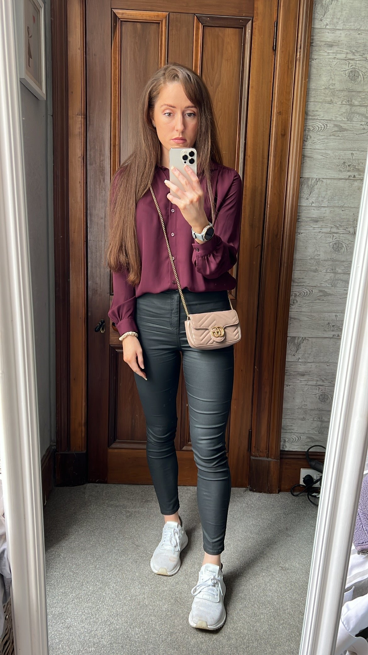 Gucci GG Dusty Pink Marmont Super Mini Shoulder Bag | AlmaBagz