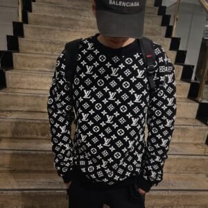 Louis Vuitton LV Monogram Jacquard Crewneck | AlmaBagz