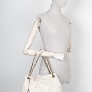 GUCCI Interlocking Soho Shoulder Bag Ivory | AlmaBagz