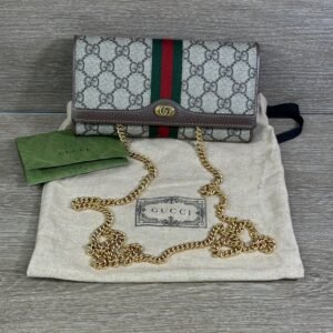 Gucci Ophidia GG Chain Wallet | AlmaBagz