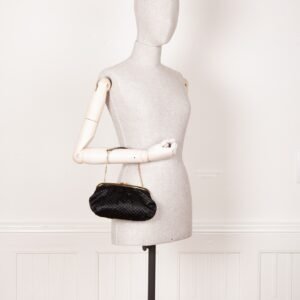 LOUIS VUITTON Aumoniere Bag Satin Black | AlmaBagz