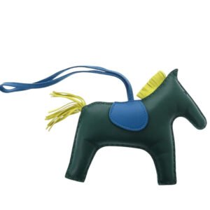 HERMES key ring Anyo Miro Malachite Rodeo GM | AlmaBagz