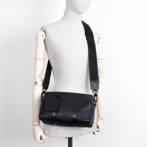 LOUIS VUITTON City Keepall LV Aerogram Black | AlmaBagz
