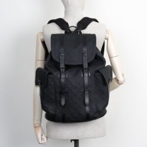 LOUIS VUITTON Christopher MM Backpack Black | AlmaBagz