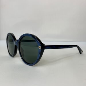 Gucci Round Frame Acetate Sunglasses in Blue | AlmaBagz