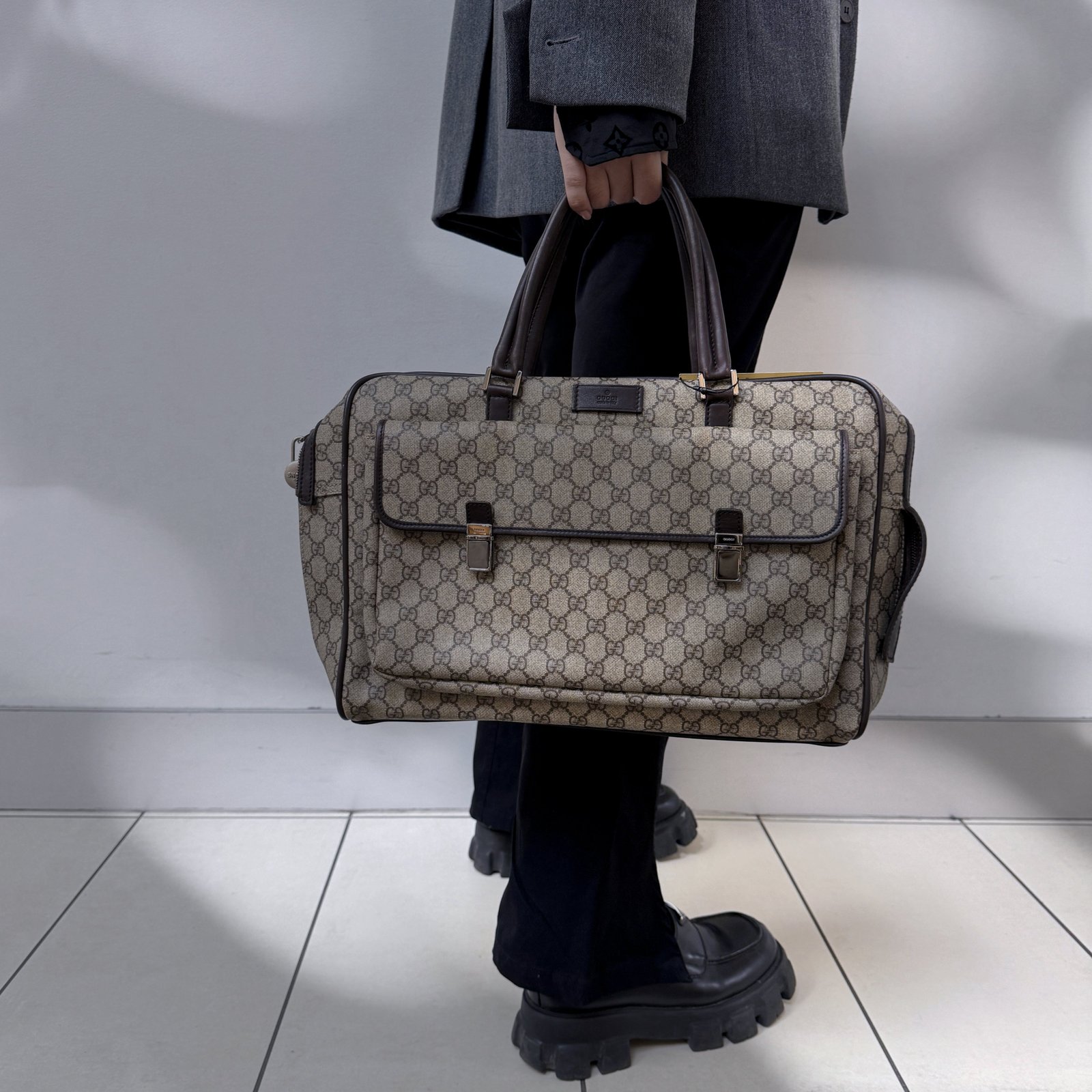 Gucci Unisex Brown Monogram Bag TWS | AlmaBagz