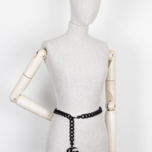 GUCCi Marmont Chain Belt Black | AlmaBagz