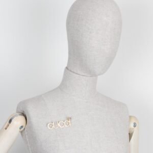 GUCCI Strass Brooch Gold | AlmaBagz