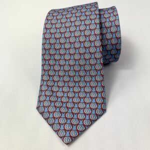 Gucci Silk Twill Love Tie in Blue | AlmaBagz