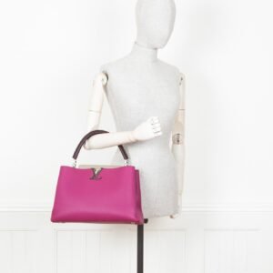LOUIS VUITTON Capucines MM Tricolor Pink | AlmaBagz