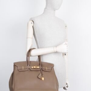 HERMES Birkin 35 Etoupe Clemence | AlmaBagz