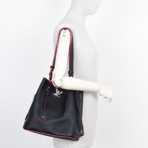 LOUIS VUITTON Lockme Bucket Bag Black | AlmaBagz