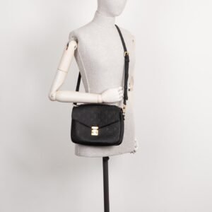 LOUIS VUITTON Metis MNG Empreinte Bag Black Leather | AlmaBagz