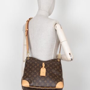 LOUIS VUITTON Odéon MM Bag MNG Canvas | AlmaBagz