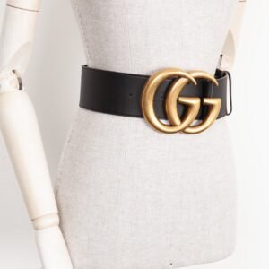 GUCCI Big GG Waist Belt Black | AlmaBagz