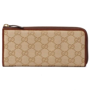 Gucci Gg Pattern Long Wallet Brown/Beige | AlmaBagz