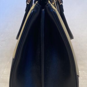 Gucci Zumi Shibuya Black and Tan Medium Top Handle Bag | AlmaBagz