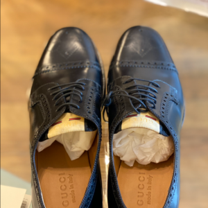 Gucci Perforated Leather Brogues Men's Shoes | AlmaBagz