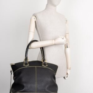 LOUIS VUITTON GM Suhali Lockit Bag Leather Black | AlmaBagz
