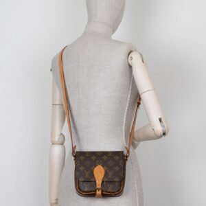 LOUIS VUITTON Cartouchiere PM Crossbody Bag MNG Canvas | AlmaBagz