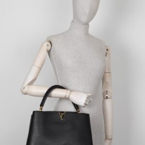 LOUIS VUITTON Capucine GM Handbag Black | AlmaBagz
