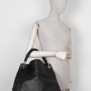 LOUIS VUITTON Artsy MM Hobo Bag Empreinte Black | AlmaBagz