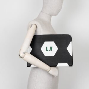 LOUIS VUITTON Fifa World Cup Laptop Case Black White | AlmaBagz