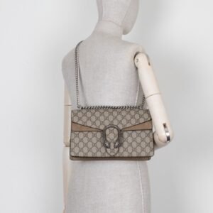 GUCCI Dionysus Bag Small GG Supreme Beige | AlmaBagz