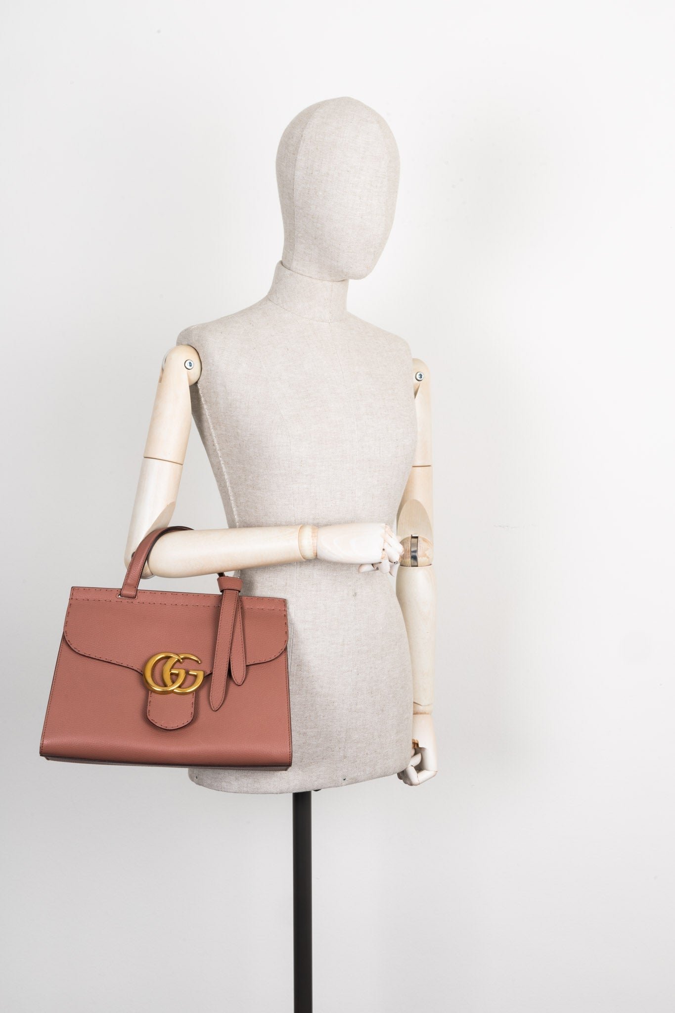 GUCCI Marmont Top Handle Bag Powder | AlmaBagz