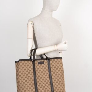 GUCCI Large Convertible Tote GG Canvas | AlmaBagz