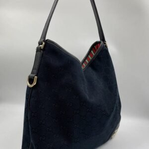 Gucci Vintage Canvas Hobo Tote | AlmaBagz