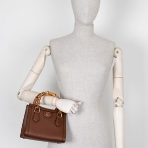 GUCCI Mini Diana Bag Brown | AlmaBagz
