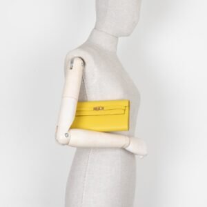 HERMES Kelly To Go Epsom Jaune Citron | AlmaBagz