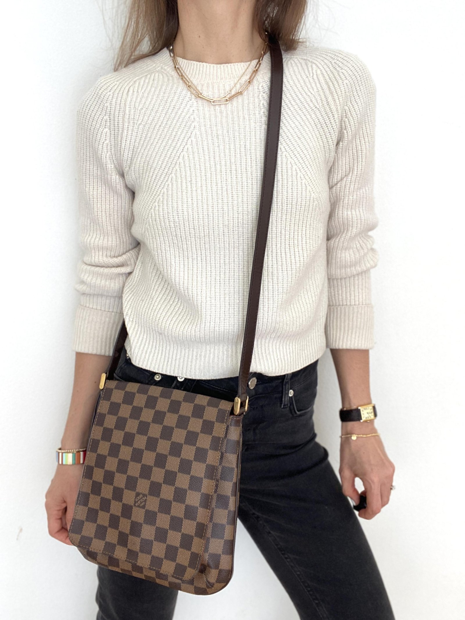 LOUIS VUITTON Damier Canvas Musette Salsa Bag - VINTAGE | AlmaBagz