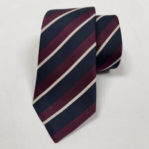 Gucci Striped Pimentone Neck Tie in Midnight Blue and Purple | AlmaBagz