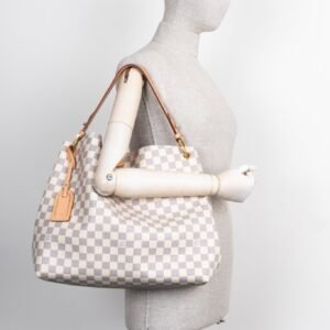 LOUIS VUITTON Graceful MM Bag Damier Azur | AlmaBagz