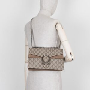 GUCCI Dionysus Bag Small GG Supreme Beige | AlmaBagz