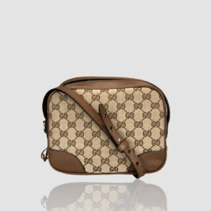 Gucci Jacquard x Leather Beige Brown | AlmaBagz