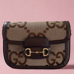 Gucci Horsebit 1955 Jumbo GG Brown Canvas Mini | AlmaBagz
