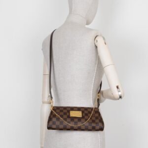 LOUIS VUITTON Eva Crossbody Bag Damier Ebene | AlmaBagz